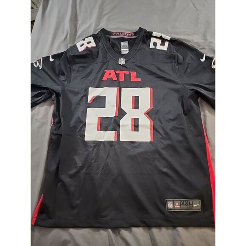 Nike Washington ATL #28 Black Atlanta Falcons Game NFL Jersey Men's Size 2XL New